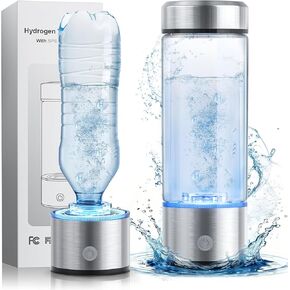 Hydrogen Water Bottle, 2200PPB in 3Min, SPE PEM Tech, Portable 16OZ, Rechargeable Hydrogen Water Bottle for Travel, Home, Office – Gift for Family and Friends in Saudi Arabia