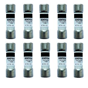 10 عبوات جديدة من الصمامات سريعة المفعول KTK-30 KTK-30A 600Vac، صمامات خرطوشة KTK 30A فئة CC in Kuwait