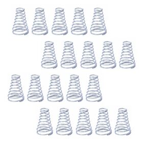 20 قطعة 304 برج من الفولاذ المقاوم للصدأ مخروطي زنبركي مخروطي مضغوط زنبركي مستدق زنبرك ضغط 5 ~ 30 مللي متر ارتفاع ضغط زنبركي صغير (الحجم: 0.8x12-20x30 مللي متر) in Kuwait