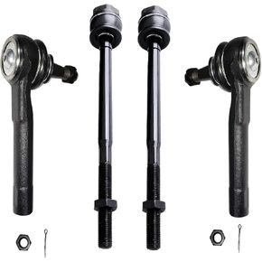 4PC Steering Tie Rod Ends, Front Tie Rod Ends Kit FITS for Chevrolet Corvette 1963-1982/ G10 Van 1964, ES323L ES323R Front Suspension Tie Rods in Kuwait