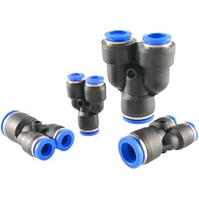 هوائي القصبة الهوائية موصل سريع على شكل Y ثلاثي القطر المتغير البلاستيك PW6-4/8-6/10-8 1 قطعة (PW10-8) in Kuwait