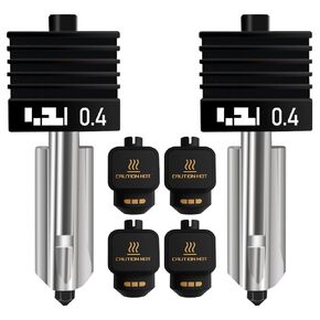 2 قطعة 0.2 مللي متر Hotend لـ Bambu Lab P2S ، رأس الطباعة الطارد تصميم نهاية ساخنة مبادلة سريعة مع جورب غطاء سيليكون إضافي 2 قطعة in Kuwait