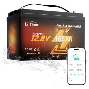 Litime 12v 140ah Bluetooth LifePo4 Lithium Battery 150a BMS Deep Cycle Performance for RV ، ومقطورات السفر ، ومحرك التصيد. (المجموعة 31) in Kuwait