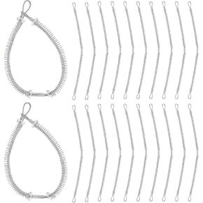 MorningRo 20 حزمة من كابل فحص السوط لخرطوم السوط لضبط تركيب التوصيل والتحقق من الهيدروليكي، أنبوب الضغط 1/8 بوصة × 20-1/4 بوصة خرطوم إلى خرطوم قطر 1/2 بوصة - 1-1/4 بوصة in Kuwait