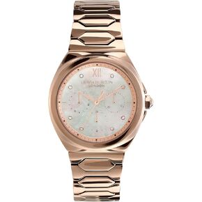Olivia Burton Lustre Women's Multifunction Watch, Stainless Steel Bracelet, Water Resistant up to 3ATM/30 Meters, Elegant, London-Inspired Design, Gift for Her, 36mm in Saudi Arabia