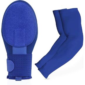 Baseball Sliding Mitt Adult Guard with Arm - Sliding Gloves Arm Sleeve Set - Protective Softball Helps You Avoid Injuries. Designed to Absorb Impact - Provides Comfort to the Player in Kuwait