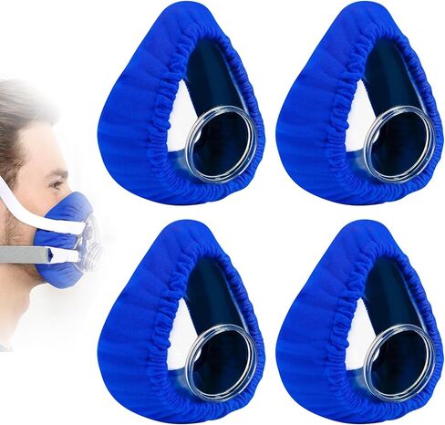 بطانات القناع الناعمة CPAP' أغطية وسائد قناع 4 عبوات من وسادات الوجه القابلة لإعادة الاستخدام لأغطية CPAP المبطنة تقلل من تسرب الهواء مقاس واحد يناسب الجميع in Saudi Arabia