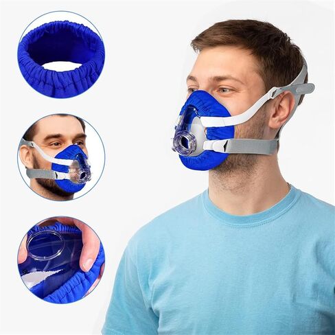 بطانات القناع الناعمة CPAP' أغطية وسائد قناع 4 عبوات من وسادات الوجه القابلة لإعادة الاستخدام لأغطية CPAP المبطنة تقلل من تسرب الهواء مقاس واحد يناسب الجميع in Saudi Arabia
