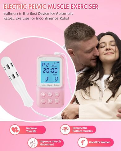 kegel Exerciser Pelvic Floor Muscle Exerciser for Automatic Kegels, Incontinence Stimulator Exercise with Probe for Women Pelvic Floor Strengthening in Saudi Arabia