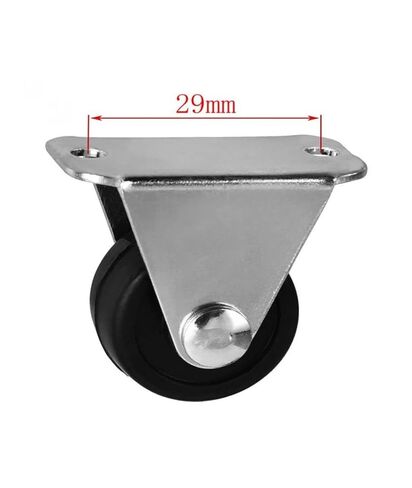 [Pack of 4] Casters 1 inch Rubber Directional Diameter 25mm Silent wear-Resistant Fixed Roller Furniture in Saudi Arabia