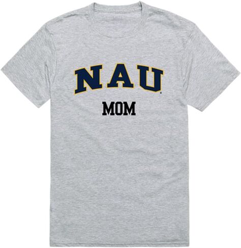 NAU Northern Arizona University Lumberjacks Mom Tee T-Shirt - Heather Grey, X-Large in Saudi Arabia