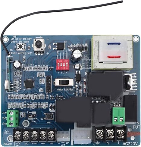 Universal Sliding Gate Opener Main Board Sensitive Gate Motor Control Board with Remote Controllers Convenient for Schools and Workplaces Electronic Components (110V) in Saudi Arabia