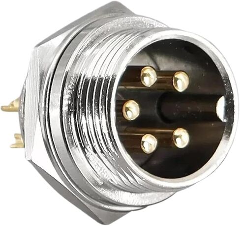 GX16 gold-plated 2/3/4/5/6/7/8/9/10-pin male plug/female socket connector(5P Male) in Saudi Arabia