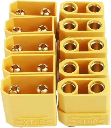 5 pairs/10 pairs XT90 plug male and female connector plugs(5 Pair) in Saudi Arabia