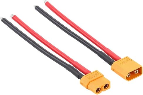 XT60 Battery Male and Female Connector Plug with 15cm 14AWG(1Pc Female) in Kuwait