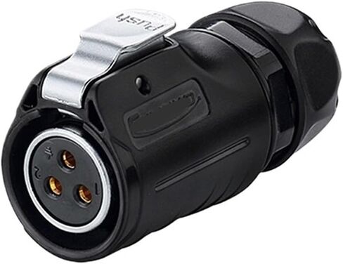 LP20 waterproof aviation 3-pin female male threaded panel waterproof connector(Single hole male seat) in Kuwait