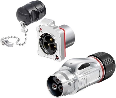 BD24 type lock wire 25A connector M24 snap-on reverse waterproof aviation 3 core(Metal reverse installation) in Kuwait