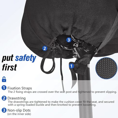 Bicycle seat Cushion, Comfortable Bike Saddle Cover, Unisex, 11 inches x 7 inches, Breathable and Ultra-Soft, Suitable for Sports, Mountain Bikes, and Road Bikes in Saudi Arabia