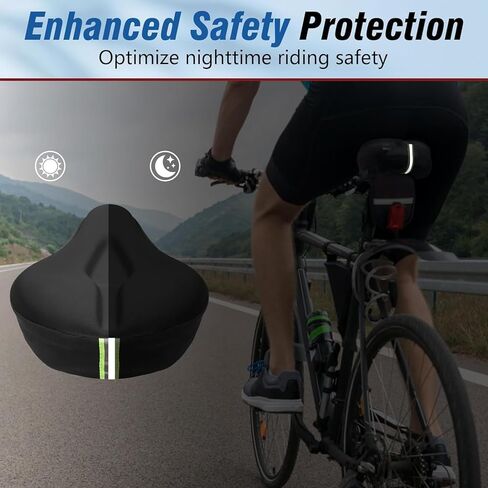 Bicycle seat Cushion, Comfortable Bike Saddle Cover, Unisex, 11 inches x 7 inches, Breathable and Ultra-Soft, Suitable for Sports, Mountain Bikes, and Road Bikes in Saudi Arabia
