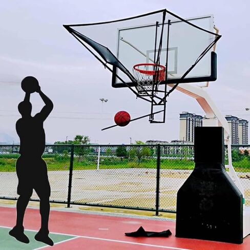 Basketball Shot Return Apparatus Returner Hang Rebounder Net Attachment Large Rotatable Shooting Practice in Saudi Arabia