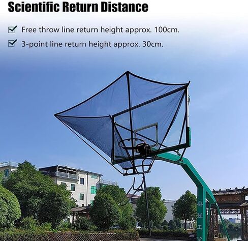 Basketball Shot Return Apparatus Returner Hang Rebounder Net Attachment Large Rotatable Shooting Practice in Saudi Arabia