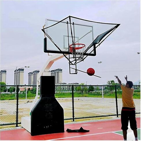 آلة إرجاع الكرة الأوتوماتيكية المعلقة لكرة السلة من شوت، سهلة الطي في الهواء الطلق مع حقيبة تخزين in Kuwait