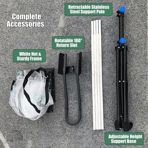 جهاز إرجاع كرة السلة، آلة رمي منتصبة، سهلة الحمل، مرفق طوقي محمول قابل للتعديل الارتفاع in Kuwait
