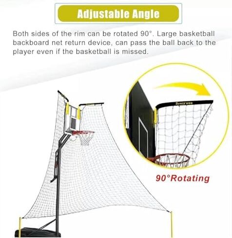 طلقة كرة السلة العائد الدفاع الجوي عودة صافي الحرس 16FT X قابل للتعديل الدورية هوب انتعاش عودة المعاوضة مرفق in Kuwait