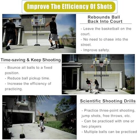 طلقة كرة السلة العائد الدفاع الجوي عودة صافي الحرس 16FT X قابل للتعديل الدورية هوب انتعاش عودة المعاوضة مرفق in Kuwait