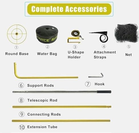 طلقة كرة السلة العائد الدفاع الجوي عودة صافي الحرس 16FT X قابل للتعديل الدورية هوب انتعاش عودة المعاوضة مرفق in Kuwait