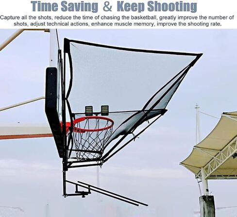 شوت كرة السلة العائدة الدورية Rebounder Net Rebounder معلقة سهلة الطي جهاز التصويب للهدف in Kuwait