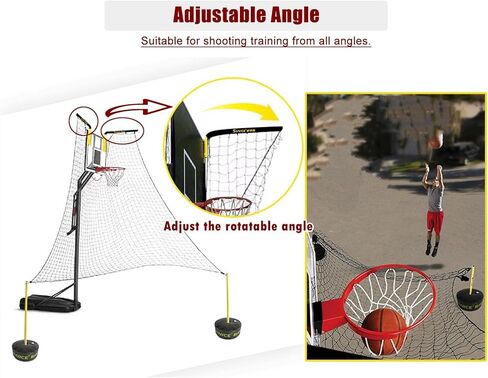 جهاز كرة السلة ريبوندر شوت ريترنر برو لشبكة الإرجاع الاحترافية لهدف مرفق تدريب فعال in Kuwait