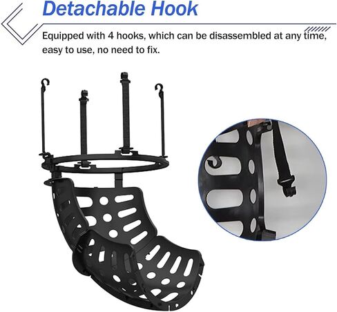 ملحق كرة السلة المعلق باللون الأسود لمدرب كرة السلة يدعم الدوران 360 درجة للاستخدام الداخلي والخارجي ومساعد الرمي المحمول والإرجاع in Kuwait