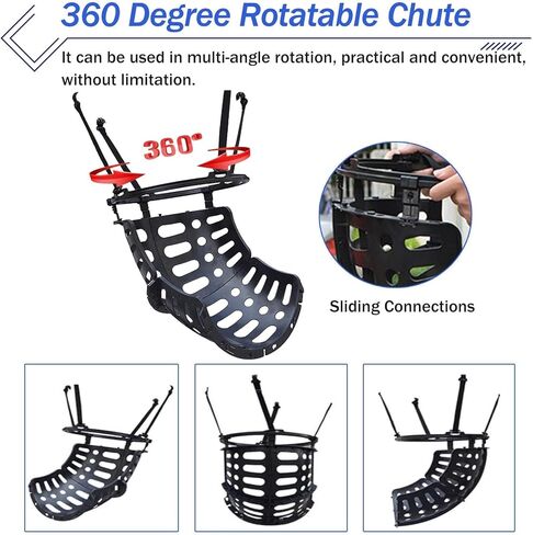ملحق كرة السلة المعلق باللون الأسود لمدرب كرة السلة يدعم الدوران 360 درجة للاستخدام الداخلي والخارجي ومساعد الرمي المحمول والإرجاع in Kuwait