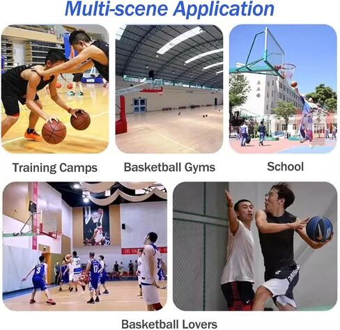ملحق كرة السلة المعلق باللون الأسود لمدرب كرة السلة يدعم الدوران 360 درجة للاستخدام الداخلي والخارجي ومساعد الرمي المحمول والإرجاع in Kuwait