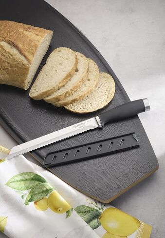 سكاكين الخبز هامبتون فورج 899370 إيبيكور مع واقيات الشفرات، مجموعة من 2 in Kuwait