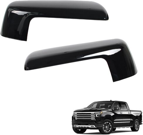 2 PCS Chrome Rearview Mirror Cap Cover Clip on Replacement for 2019 2020 2021 2023 2024 2025 Chevy Silverado 1500 & GMC Sierra 1500 Replacement for Left Right Side Accessories (Chrome) in Saudi Arabia
