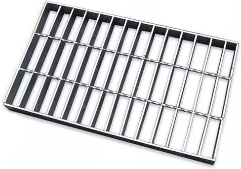 Drain Grate Outdoor Drain Cover Drainage Grate Galvanized Steel Grating Row for Garage,Parking Lot,Concrete Floor(39.37x15.75x1.18IN) in Saudi Arabia