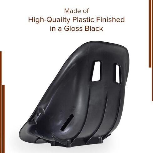 AlveyTech Replacement Seat for The Deluxe Hoverboard Go-Kart Attachment Kit - Seat Only, Plastic Gloss Black Finish, Seats for Go-Karts, GoKart Accessories for Kids and Adults in Saudi Arabia