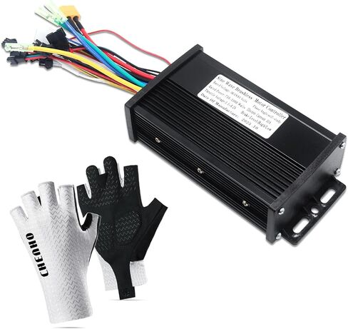 Electric Bike Controller 36V/48V/64V 30A 750W/1000W JN Sine Wave Brushless Motor Controller for Ebike Or Scooter Motors for UART No.2 Protocol with Hall-Based Or Sensorless Aluminum Black in Kuwait