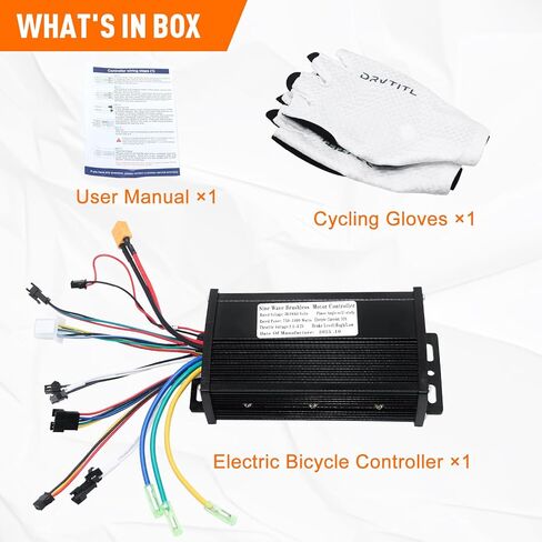 Electric Bike Controller 36V/48V/64V 30A 750W/1000W JN Sine Wave Brushless Motor Controller for Ebike Or Scooter Motors for UART No.2 Protocol with Hall-Based Or Sensorless Aluminum Black in Kuwait