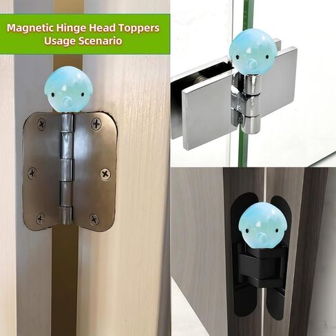 Cute Mini Creative Baby Elephant Hinge Heads Decorative Topper Set 6PCS, Home Decoration,Magnetic Hinge Head Toppers Door Hinge in Saudi Arabia