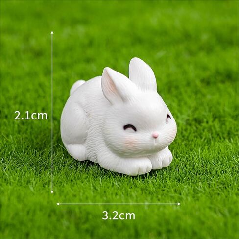 Cute Mini Creative White Rabbit Hinge Heads Decorative Topper Set 6PCS, Home Decoration,Magnetic Hinge Head Toppers Door Hinge in Saudi Arabia