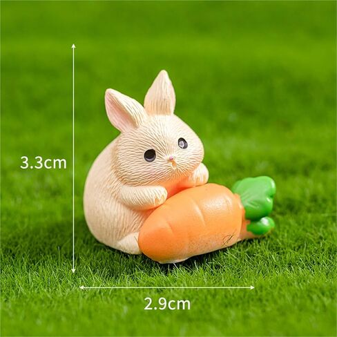 Cute Mini Creative Hugging Carrot Rabbit Hinge Heads Decorative Topper Set 6PCS, Home Decoration,Magnetic Hinge Head Toppers Door Hinge in Saudi Arabia