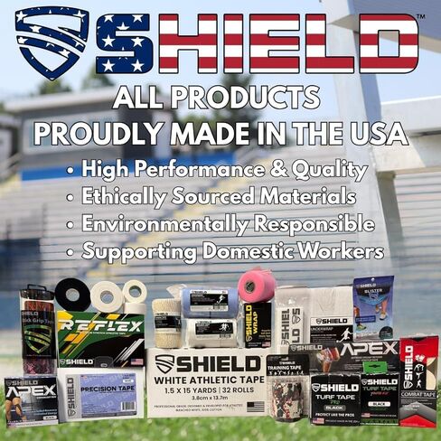 SHIELD Jiu Jitsu Finger Tape - Great for Martial Arts, Finger Isolation Tape for Sports & Injuries | 0.5 Inches x 15 Yards, 3-Roll Value Pack, Made with Rayon for 40% More Strength in Kuwait