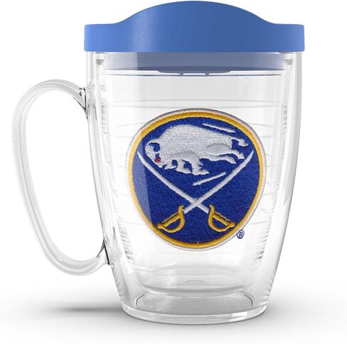 كوب Tervis مصنوع في الولايات المتحدة الأمريكية بجدار مزدوج NHL San Jose Sharks معزول يحافظ على المشروبات باردة وساخنة، كوب 16oz، شعار in Saudi Arabia