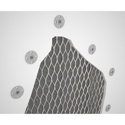 TruFast 1.25" Grip-Plate Prong Tab Metal Washer (1000 EA) Silver Galvanized Steel for Foam Insulation Board, Wire Lath, and Plaster Repair in Saudi Arabia