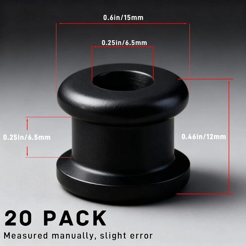 20PCS New Black Upgrade Rubber Grommets Compatible with Hunter Vintage/Discontinued Ceiling Fans, Ceiling Fan Replacement Parts for Blades, Screws, Balance Kit & Mounting Bracket in Kuwait