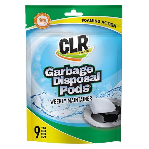 CLR Brands® Garbage Disposal Foaming Cleaner combines a powerful fast-dissolving formula with a fresh, clean-scented pod to safely clean and remove disposal odors without scrubbing. Use weekly. in Kuwait