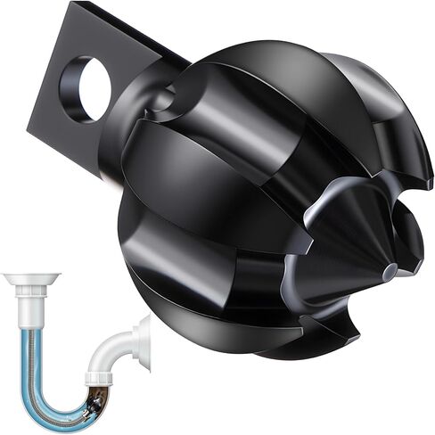 مرفق حفر ثعبان الصرف الصحي من Enhon، رأس قطع الجذر الحلزوني بقطر 1.2 بوصة لثقب الصرف، مرفق ثعبان المجاري العالمي مع واجهة 0.25 بوصة، يناسب أنابيب 1.5-3 بوصة في المطبخ والحمام والحمام in Kuwait